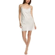 womens Colette Silk-Blend Chemise, m, White